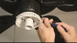 Ceiling fan light socket replacement. Easy job. 