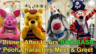 Pooh, Eeyore, Tigger & Piglet Meet and Greet in Halloween Costumes - Disney After Hours BOO Bash