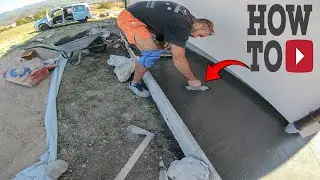Betoniranje trotoara-staza - DIY Concreting the sidewalk