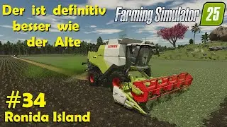 LS25 Ronida Island #34 Harvesting peas, selling them immediately & collecting straw / Farming Sim...