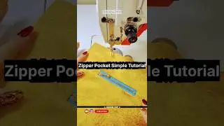 Quick Zipper Pocket Tutorial for Any Fabric 💥☠️ #shorts #diy #diysewingtricks