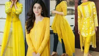Yellow Colour Suits Design| Yellow Suit Design For Haldi Function|Yellow Suit Combination|SuitDesign
