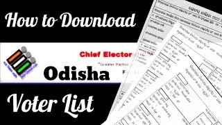 How to download voter list Odisha