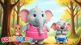 Elephant Mama Song | Happy Animal Kids Songs for Learning