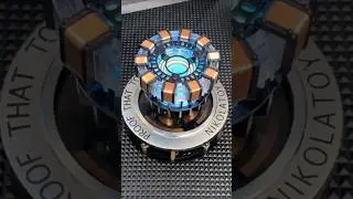 Acrylic Tony DIY Alloy Arc Reactor Parts Lamp Kit Illuminant LED Flash Light Set #nikolatoy