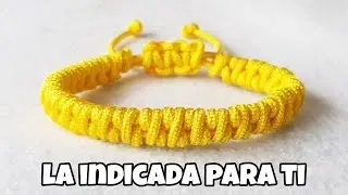 ESTA PULSERA DE HILO EN MACRAME TE ENCANTARA / TUTORIAL FACIL Y RAPIDO