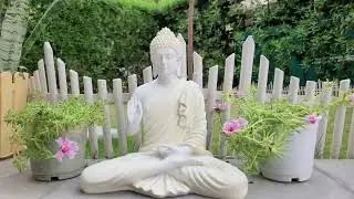 Wonderland Resin 14 '' Buddha (Beige), Buddha Statue for Home Decor, Garden Decoration, Resin Statue