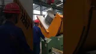 Heavy-Duty 25T Steel Coil Upender | Automated Coil Tilter for Coil Storage & Packing