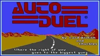 Auto Duel gameplay (PC Game, 1988)