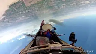 81 Turn Guinness World Record Inverted Flat Spin -  Pilot View