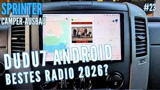 Sprinter Camper Ausbau #23: DUDU7 Android Autoradio – Game Changer 2026 (Einbau +Test!)🚐📱