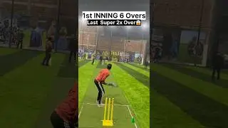 Part 1 - 6 over match in turf cricket last 2x super over #viral #cricket #cricketlove #trending