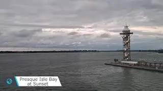 Sunset Over Presque Isle Bay | Sheraton Erie Bayfront