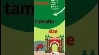 Size in Spanish language vocabulary