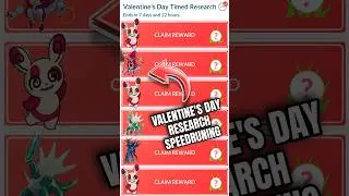 Valentine's Day Time Research Speedrun #pokemon #pokemongo #youtubeshorts #shorts