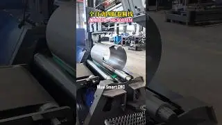 Loading and Unloading Automatic Plate Rolling Machine Production Line #fabrication #plateroller