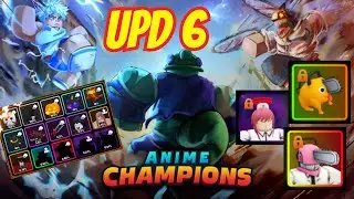 MINI UPDATE com NOVA RAID DE CHAINSAW e ITENS DE HELLOWEEN no ANIME CHAMPIONS SIMULATOR