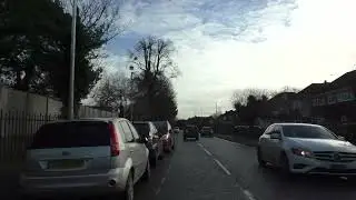 Driving On Tudor Way, Oldbury Road & Henwick Road, Worcester, Worcestershire, UK 20th January 2022