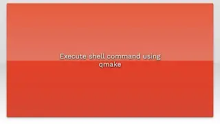 Execute shell command using qmake