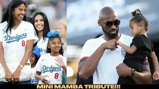 Mini Mamba! Bianka Bryant Honors Kobe With Sweet Dodgers Game Tribute 🏀💙