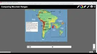 INGDA Social Studies Andes Mountains Interactive Map