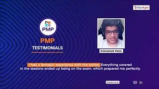 Project Management Professional (PMP) Course Testimonial by Kingshuk Paul | StarAgile Reviews
