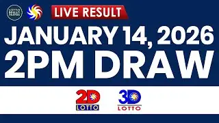 LIVE 2PM PCSO LOTTO RESULTS TODAY JANUARY 14, 2026 | SWERTRES EZ2
