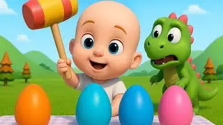 Dinosaur Cartoon Song | Fun 3D Dino Dance & Learning Colors for Kids | Blessy Kids Rhyme
