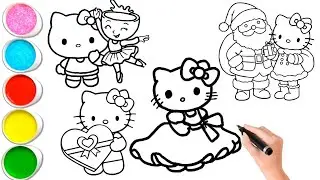 Лучший рисунок Hello Kitty от Learn Shifa art, часть 3: Рисование, раскрашивание и живопись для д...