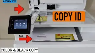 Как скопировать удостоверение личности с помощью цветного принтера HP Laserjet Pro?