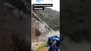 Omg😱 Attention to the video of the landslide in Colombia... ⚠️