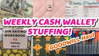 WEEKLY CASH WALLET STUFFING, GOODWILL HAUL, ROBERT UPDATE I overspent AGAIN! I&rsquo;m in grocery debt!😮&zwj;💨