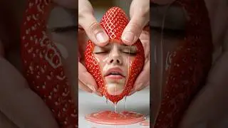 Oddly Satisfying Strawberry Squeeze | ASMR #shorts