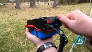 x1m QRP-tranceiverin ja homemade magneettiloopin ihmettely&auml; leirill&auml; 1/2