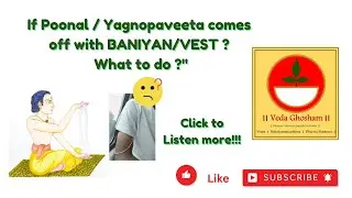 If #poonal #yagnopaveetam comes out with Baniyan /Vest / Shirt then what to do ? When all to change?
