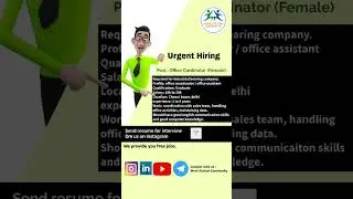 Dm your updated resume on Instagram #officecordinatorjob #delhijobs #jobindelhincr #shortsvideo