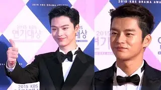 [SSTV] 서인국-육성재, 소녀팬 사로잡는 잘생긴 외모 '배우로 왔어요' (KBS연기대상)