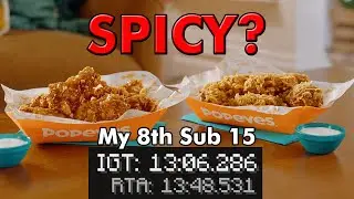 Popeyes Wings Review & 13 Minute Minecraft Speedrun