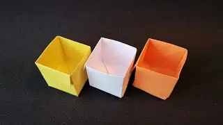 Origami Schachtel falten mit Papier - Schachtel basteln - DIY