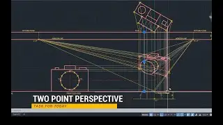 AutoCAD: How to Draw a Two-Point Perspective