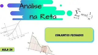 Aula 24 Curso de Análise: Topologia na reta, conjuntos fechados.