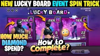 LUCKY BOARD EVENT FREE FIRE || FREE FIRE NEW EVENT TODAY || LUCKY BOARD EVENT UNLOCK || FF NEW EVENT
