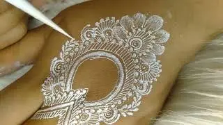 Tutorial White Henna Simple for wedding || Henna Tangan Simple || white henna design