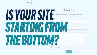 Webflow Site Starting From The Bottom?
