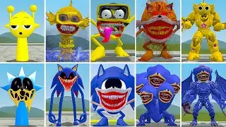 EVOLUTION OF ALL ZOOCHOSIS SONIC TAILS TAPES VS ALL SONIC HYDRA SONIC FAMILY ? in Garrysmod!,...