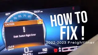 2023 Freightliner Cascadia Stalk Switch Right Error FIX how to