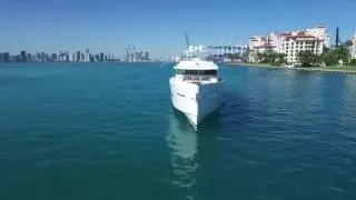 Delta Powerboats 88 Carbon Sport Yacht in Miami Waters