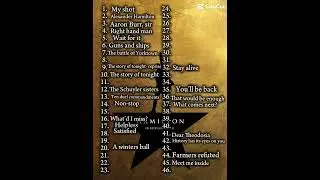 Ranking Hamilton songs#hamiltion #thistookforever #musical #songs #whydididothis #list