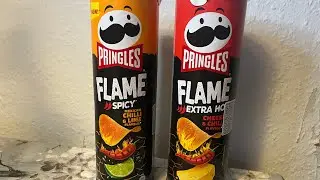 Pringles flame spicy mexican chili og lime og flame extra hot cheese og chilli