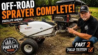 Pull behind off road boom sprayer. FIMCO sprayer on a custom built off road trailer. Part 2 of 2